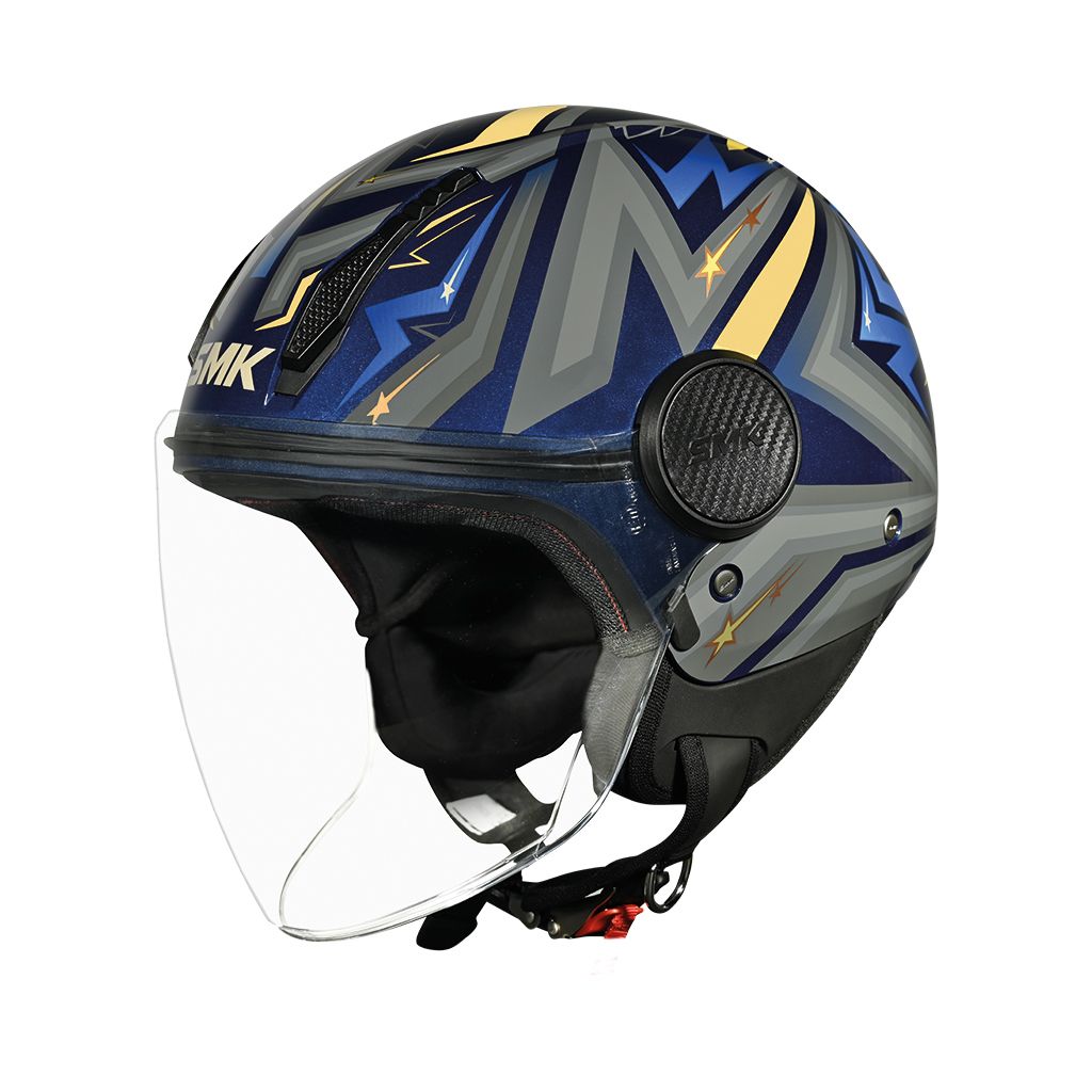 Casco Jet SMK LAMINAR STARZ DECORADO BRILLO (GL565)