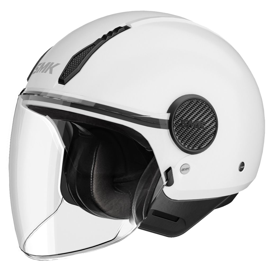 Casco Jet SMK LAMINAR BLANCO BRILLO (GL100)