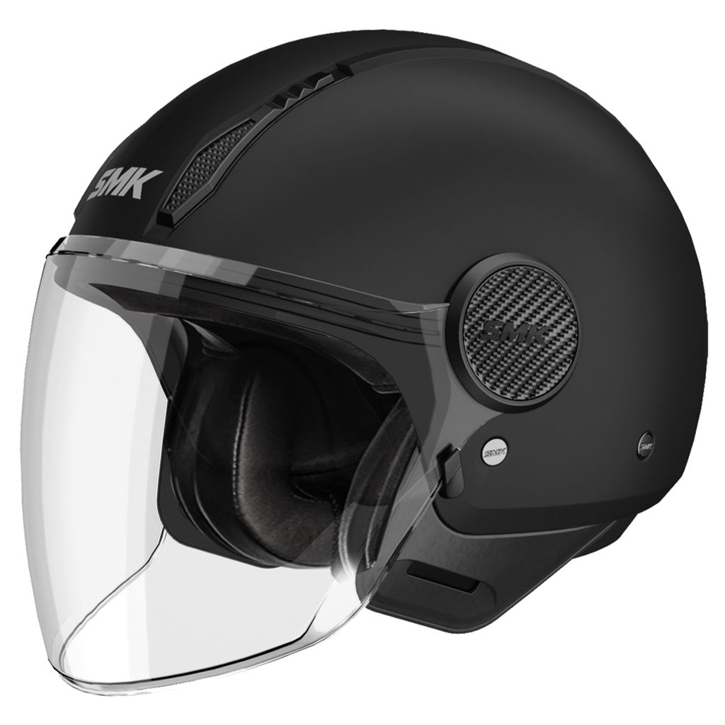 Casco Jet SMK Laminar Negro Mate