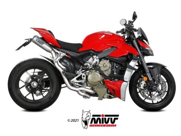 ESCAPE COMPLETO BAJO SILLÍN MIVV X-M1 TITANIO DUCATI STREETFIGHTER V4 2020-2022