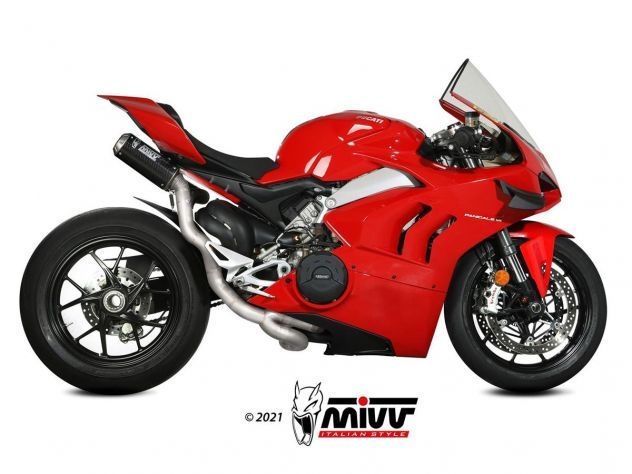ESCAPE COMPLETO EVO ALTO MK3 CARBONO MIVV DUCATI PANIGALE V4 2018-2022