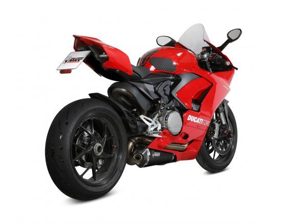 SILENCIADOR MIVV DELTA RACE ACERO INOXIDABLE NEGRO CARBONO DUCATI PANIGALE V2 2020-2024