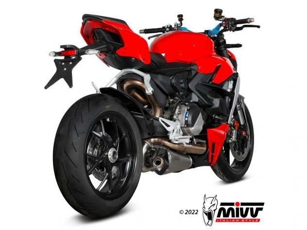 SILENCIADOR MIVV DELTA RACE ACERO INOXIDABLE DUCATI STREETFIGHTER V2 2022-2024