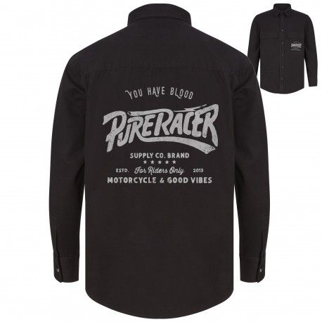 CAMISA PURERACER YOU HAVE BLOOD BLACK