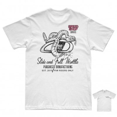 CAMISETA PURERACER SLIDE SNAKE WHITE