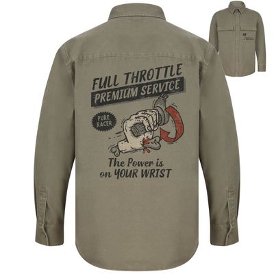 CAMISA PURERACER FULL THROTTLE KHAKI CAMISA PURERACER FULL THROTTLE KHAKI