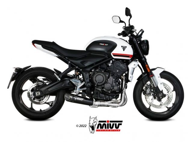 ESCAPE SISTEMA COMPLETO MIVV X-M5 EN ACERO INOXIDABLE NEGRO TRIUMPH TRIDENT 660 2021-2024