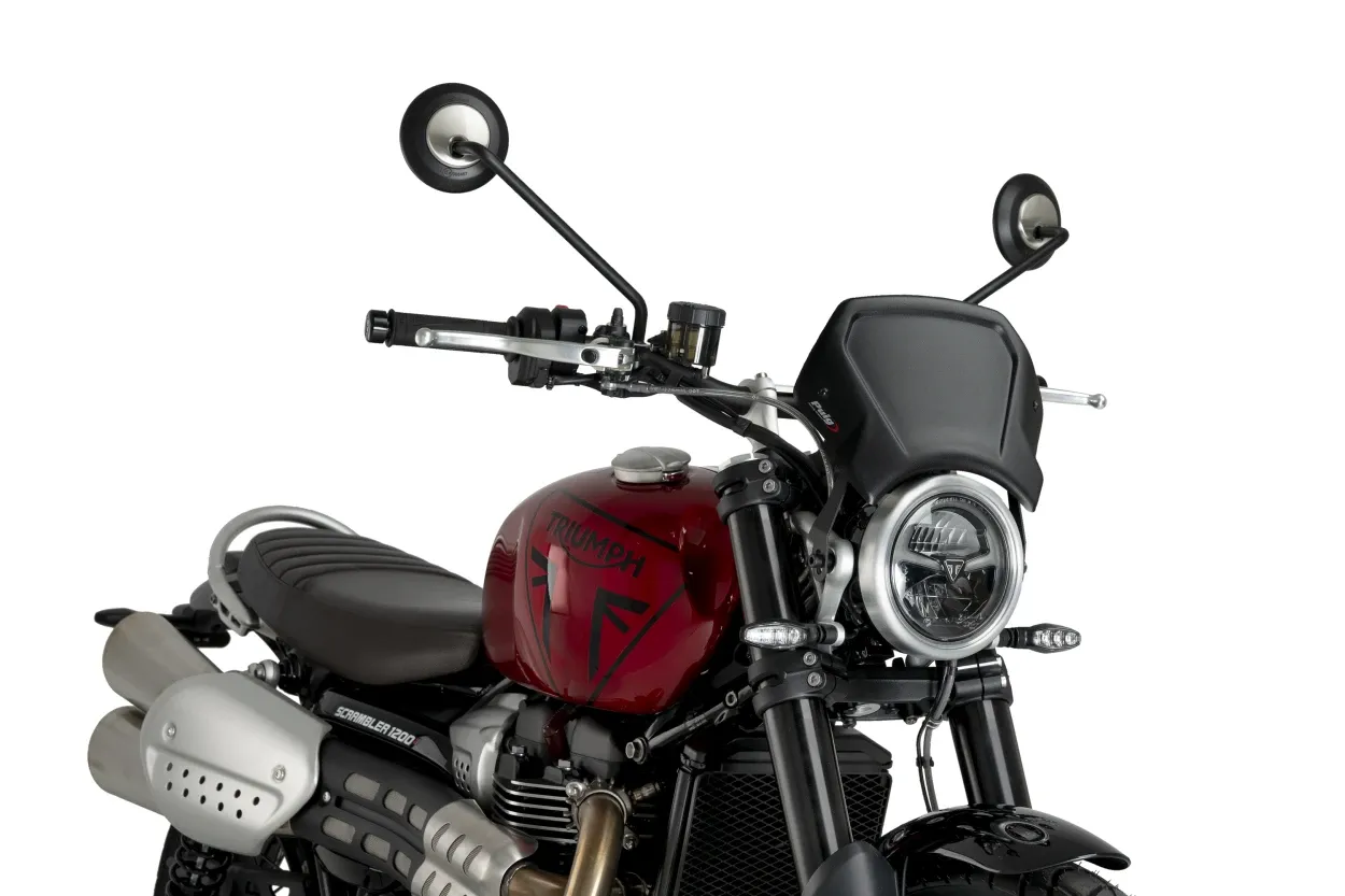 Placa Frontal Aluminio TRIUMPH SCRAMBLER 1200X 2025