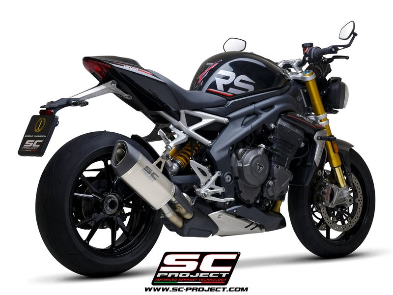 Escape Sc-Project TRIUMPH SPEED TRIPLE 1200 RS (2021 - 2025) - RR - Euro 5 Escape SC1-R GT titanio APROBADO EURO 5