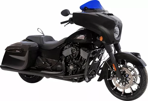 Parabrisas Ice Kolor Flare™ KLOCK WERKS WINDSHIELD FLARE 10" KOLOR BLUE para INDIAN
