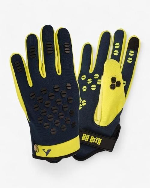 Guantes By City TECHGRIP MAN BLUE/YELLOW