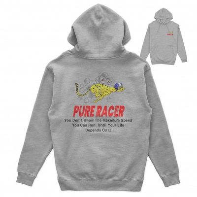 SUDADERA CAPUCHA PURERACER MAXIMUM SPEED HEATHER GREY SUDADERA CAPUCHA PURERACER MAXIMUM SPEED HEATHER GREY