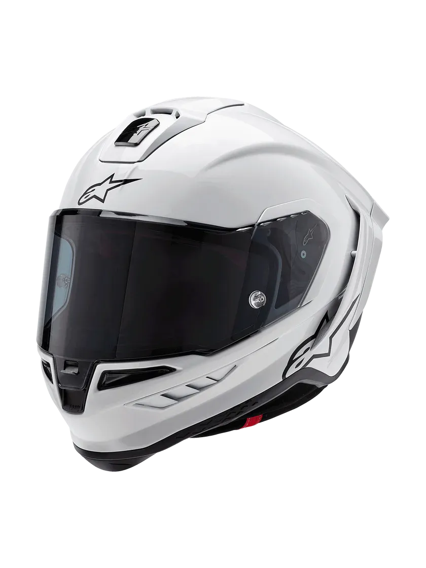 ALPINESTARS SUPERTECH R10 SOLID FULL HELMET ECE 06 GLOSSY WHITE