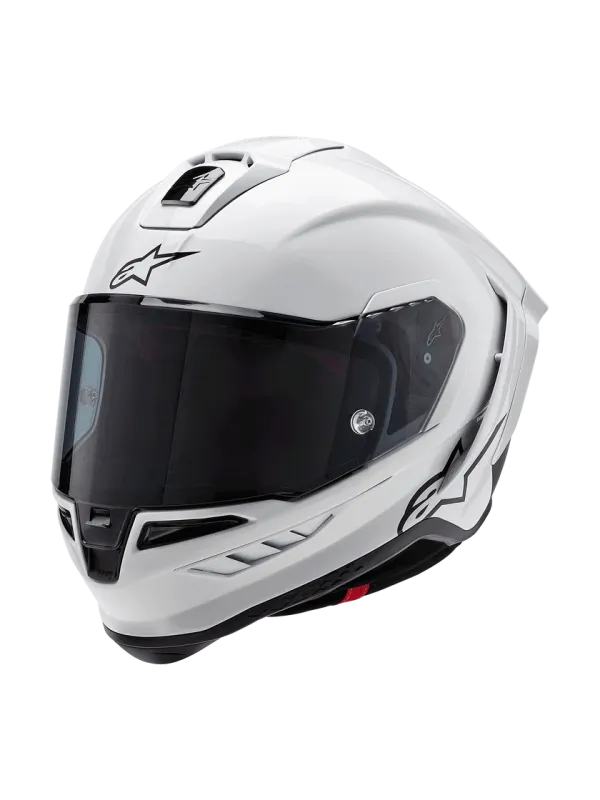 ALPINESTARS SUPERTECH R10 SOLID FULL HELMET ECE 06 GLOSSY WHITE