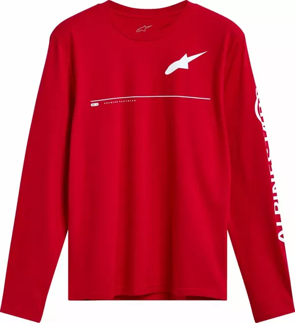 Camiseta de manga larga Committed ALPINESTARS LS TEE CSF COMMITTED RED