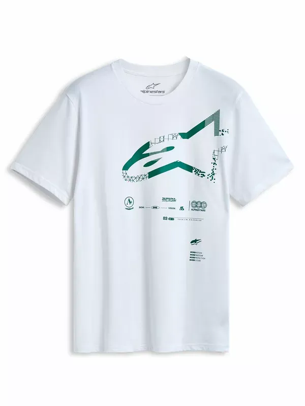 Camiseta Geografica ALPINESTARS TEE SS CSF GEOGRAFICA WHITE