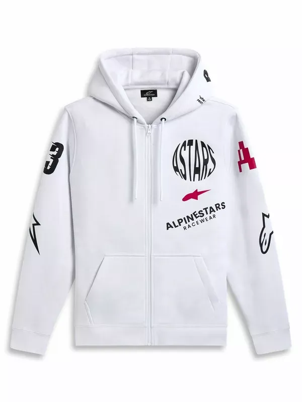 Sudadera con capucha Variegate (con cremallera) ALPINESTARS HOODIE ZIP VARIEGATE GUNMETAL