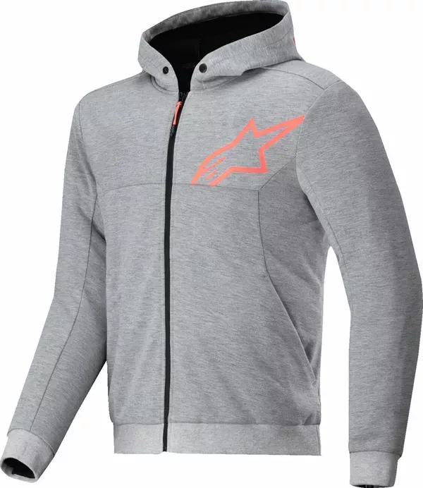 Sudadera con capucha Chrome v2 Sport ALPINESTARS JACKET/HOODIE CHROME V2 GRY/RED