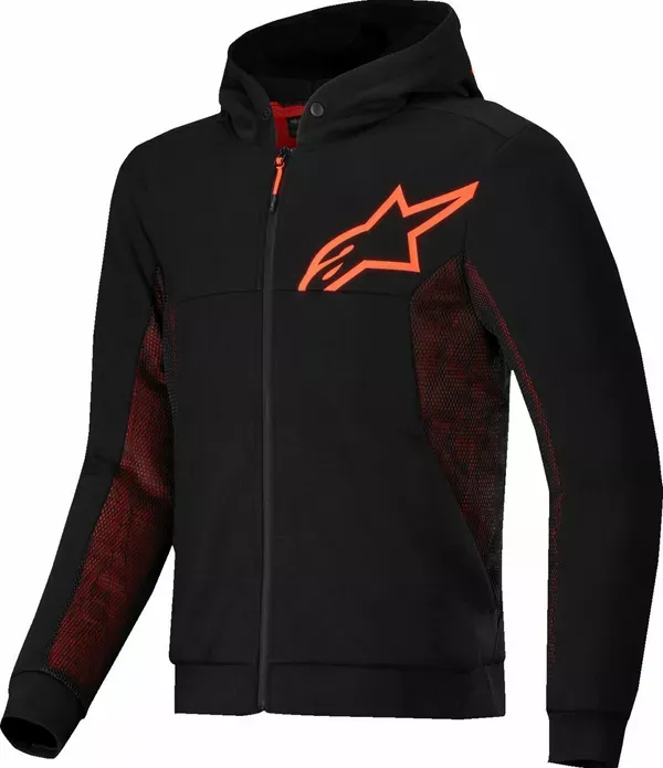Chaqueta ALPINESTARS JACKET/HOODIE CHROME AIR BLK/RED