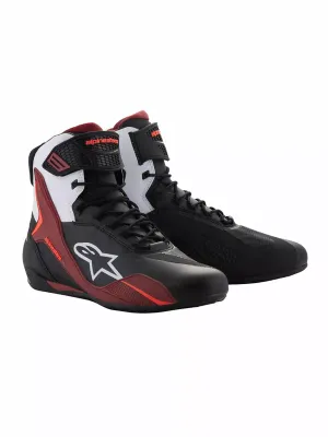 Zapatos para moto Faster-4 ALPINESTARS SHOES FASTER-4 BK/WH/DK RD Zapatos para moto Faster-4 ALPINESTARS SHOES FASTER-4 BK/WH/DK RD