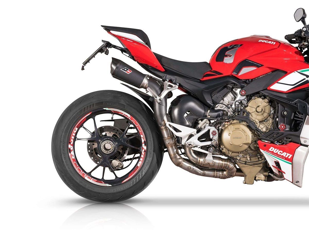 SISTEMA DE ESCAPE SEMI COMPLETO GUNSHOT DARK MATTER ESCAPE QD DUCATI STREETFIGHTER V4 2023-2024 EURO5