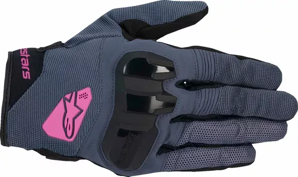 Guantes Stella Chrome V2 para mujer ALPINESTARS GLOVE STELLA CHROME ASPH BLK/PRPL