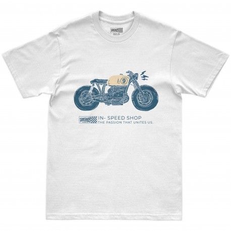 CAMISETA PURERACER MOTO BOXER WHITE