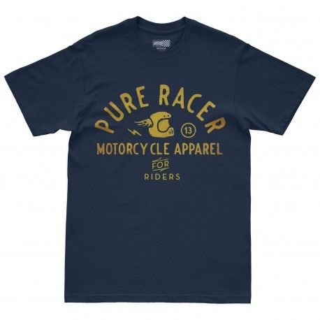 CAMISETA PURERACER HELMET STAMP BLUE NAVY