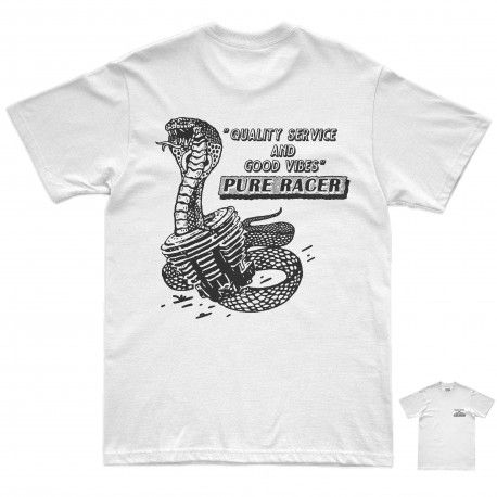 CAMISETA PURERACER SNAKE WHITE