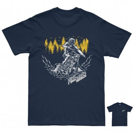 CAMISETA PURERACER BEAR RIDER BLUE NAVY
