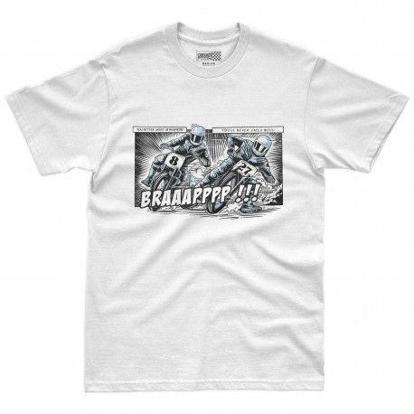 CAMISETA PURERACER DIRT COMIC WHITE