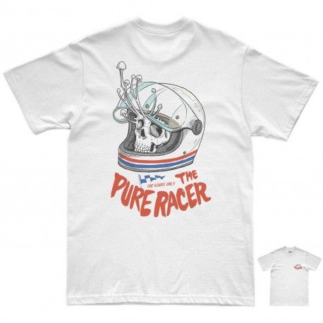 CAMISETA PURERACER BE CRAZY WHITE
