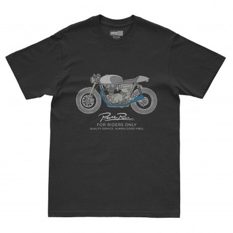 CAMISETA PURERACER THRUXTON CLUB BLACK