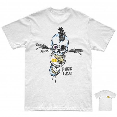 CAMISETA PURERACER FUCK ITV BLUE WHITE
