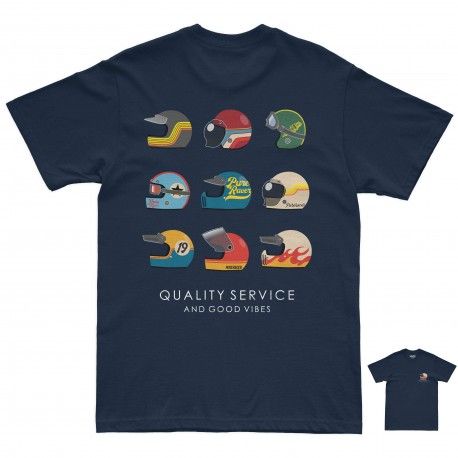 CAMISETA PURERACER HELMET COLLECTION BLUE NAVY