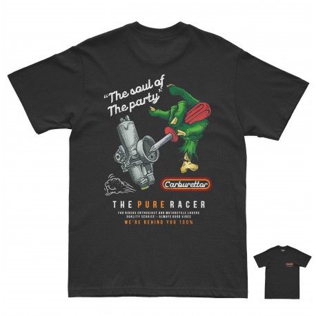 CAMISETA PURERACER CARBURETTOR BLACK