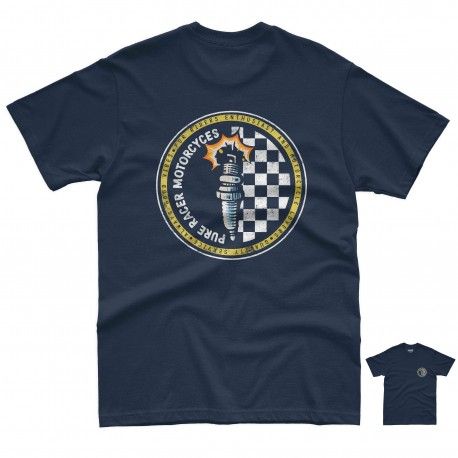 CAMISETA PURERACER BASIC CIRCLE NAVY