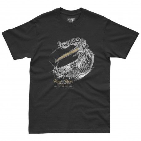 CAMISETA PURERACER MOTO DRAW 1 BLACK