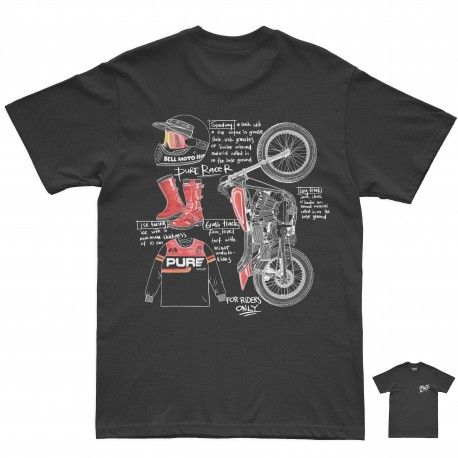 CAMISETA PURERACER GASS TRACK BLACK
