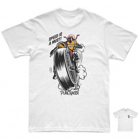 CAMISETA PURERACER SPEED IS A MUST BLANCA