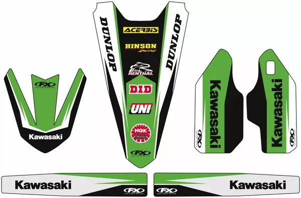 Kit de gráficos recortados FACTORY EFFEX GRAPH TRIM KIT KAWASAKI KX450 24-