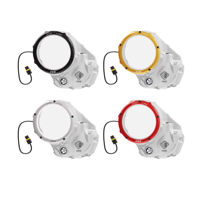 Tapa de embrague transparente DBK EVO LED para Ducati