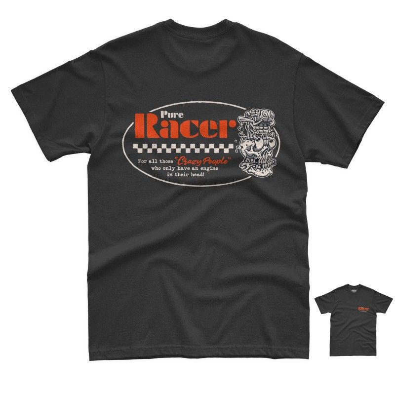 CAMISETA PURERACER BRAIN MOTO BLACK
