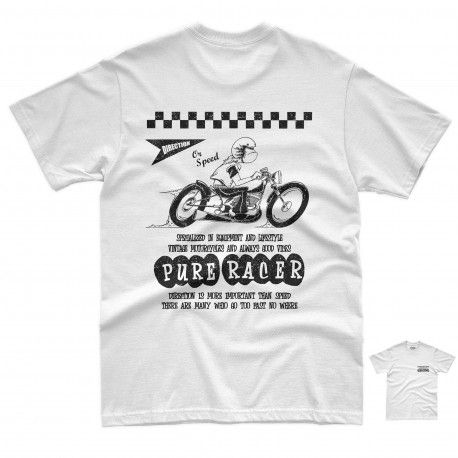 CAMISETA PURERACER DIRECTION OR SPEED WHITE