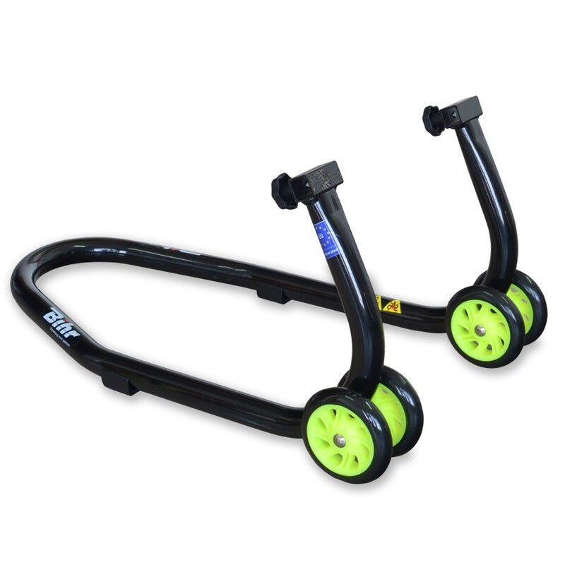 Caballete delantero moto – Universal en negro y amarillo