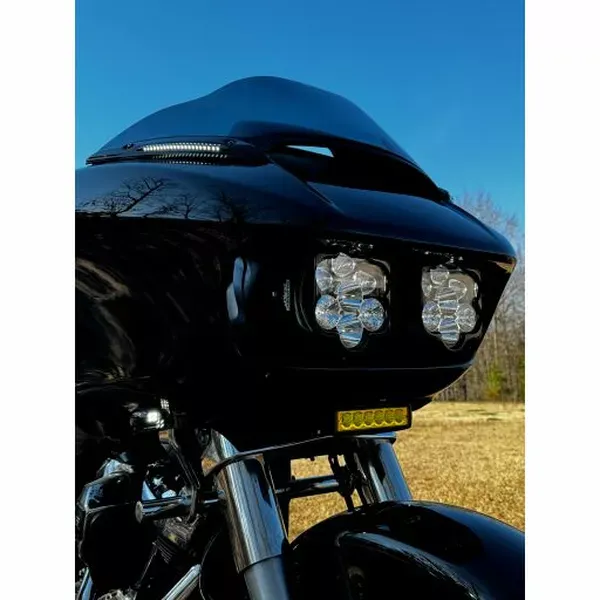 Kit de focos delanteros Shark Demon® 2 de altas prestaciones CUSTOM DYNAMICS HEADLIGHT SHARK DEMON2 KIT ROADGLIDE ECE