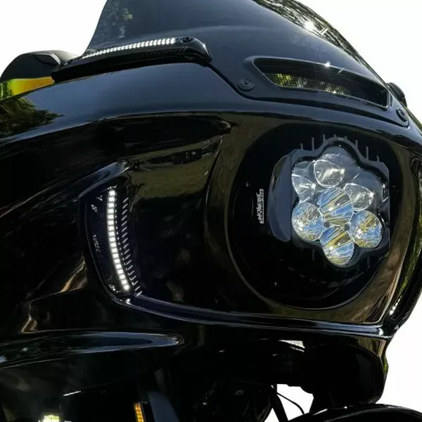 Foco delantero LED Shark Demon™ 2 de altas prestaciones CUSTOM DYNAMICS HEADLIGHT LED SHARK DEMON 2 ECE