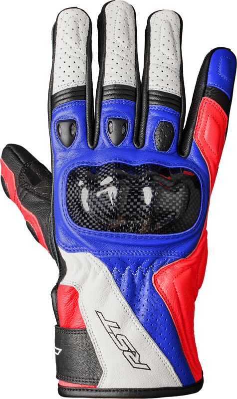 Guantes RST Stunt 3 - Blanco/Rojo/Azul