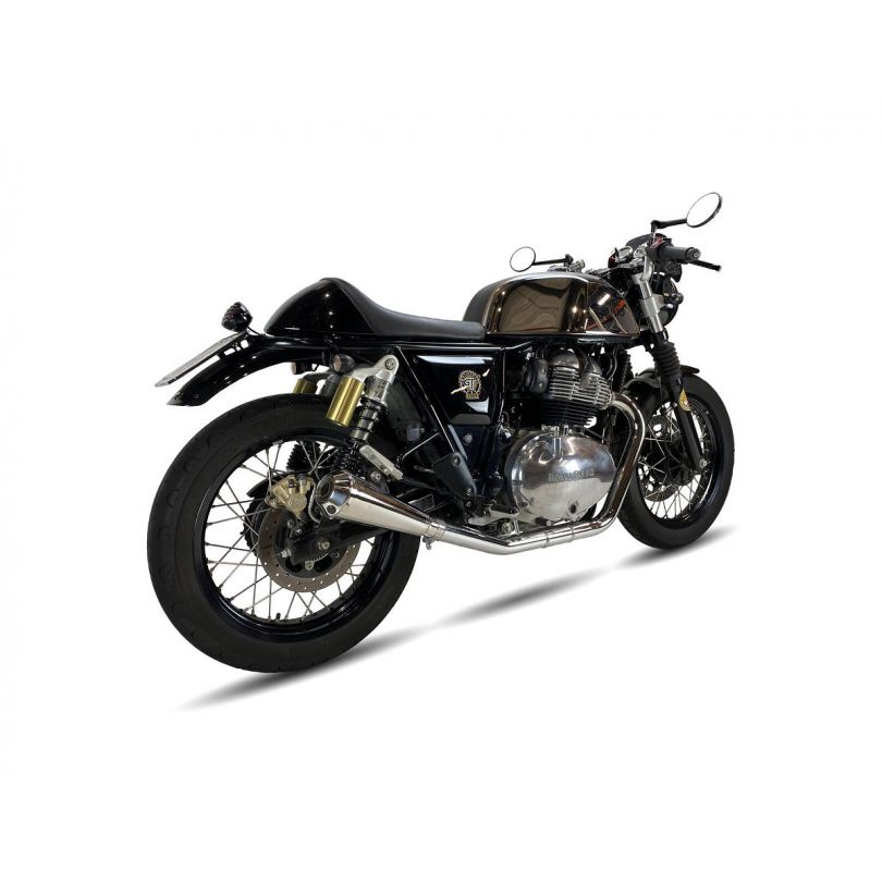 Escape Ixil SLIP ON (RIGHT MUFFLER) - IRONHEAD CONICAL INOX - ROYAL ENFIELD CONTINENTAL GT / INTERCEPTOR 650