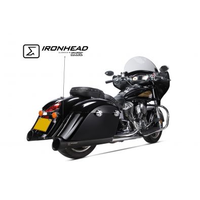 Escape Ixil SLIP ON  - IRONHEAD ROUND BLACK - INDIAN SPRINGFIELD 15-20